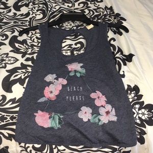 Hollister open back crop top